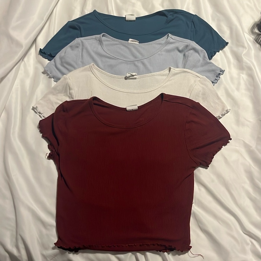 Pacsun Ruffled Baby Doll Tees Bundle